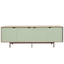 Andersen Furniture - S1 Sideboard, Eiche geseift / Türen ocean grau