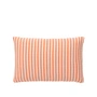 Broste Copenhagen - Evi Kissenbezug, 60 x 40 cm, pumpkin orange / white
