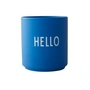 Design Letters - AJ Favourite Porzellan Becher, Hello / kobaltblau