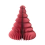 Broste Copenhagen - Paper Christmas Tree Dekoration, Ø 13 x H 15 cm, pompeian red