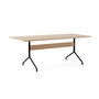 &Tradition - Pavilion Dining Esstisch AV19, 200 x 90 cm, Eiche klar lackiert / Gestell schwarz
