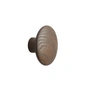 Muuto - Wandhaken "The Dots" single small, dunkelbraun gebeizt