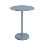 Muuto - Linear Steel Bistrotisch Outdoor, Ø 70 x H 95 cm, hellblau