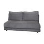 Cane-line - Scale Sofa 2-Sitzer Sofamodul, dunkelgrau (Cane-line Ambience)