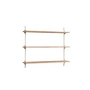Moebe - Wall Shelving System Low, Eiche geölt / weiss
