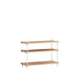 Moebe - Shelving System Low, Eiche geölt / weiss