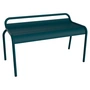 Fermob - Luxembourg Gartenbank ohne Rückenlehne 90 cm, acapulcoblau