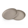 Sebra - MUMS Kinderteller, Ø 19 cm, jetty beige (2er-Set)