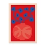 Paper Collective - The Red Vase Poster, 50 x 70 cm