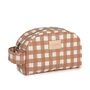 Nobodinoz - Hyde Park Kosmetiktasche, terracotta checks