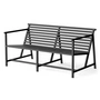 NINE - 19 Outdoors Lounge Gartenbank 145 x 70 cm, schwarz (RAL 9011)