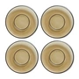 HKliving - 70's Untertassen, mud brown (4er-Set)