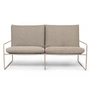 Ferm Living - Desert Dolce Outdoor 2-Sitzer Sofa - cashmere / dark sand