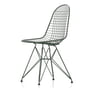 Vitra - Wire Chair DKR (H 43 cm), dunkelgrün / ohne Bezug, Kunststoffgleiter (basic dark)