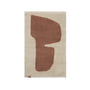 ferm Living - Lay Fussmatte, 50 x 70 cm, parchment / rust