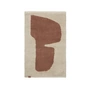 Ferm Living - Lay Fussmatte, 50 x 70 cm, parchment / rust
