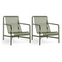 HAY - Palissade Lounge Chair High, olive (2er-Set)