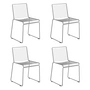HAY - Hee Dining Chair, asphalt grau (4er-Set)