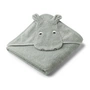LIEWOOD - Albert Babyhandtuch mit Kapuze, Hippo, dove blue