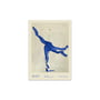 The Poster Club - Bleu von Lucrecia Rey Caro, 30 x 40 cm
