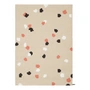 myfelt - Terra Sand Filzkugelteppich, 180 x 260 cm, beige / weiss / coral / anthrazit