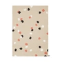 myfelt - Terra Sand Filzkugelteppich, 120 x 170 cm, beige / weiss / coral / anthrazit