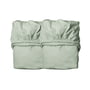 Leander - Spannbettlaken für Juniorbett, 100% Bio-Baumwolle, 140 x 60 cm, sage green (2er-Set)