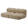 OUT Objekte unserer Tage - Sander 02 2.5-Sitzer Sofa, sand (Hug Me 071 by Chivasso)