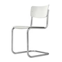 Thonet - S 43 Freischwinger, Chrom / weiss lasiert TP 200
