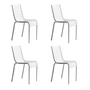 Driade - PIP-e Gartenstuhl, mattweiss (4er-Set)