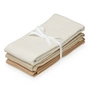 Cam Cam Copenhagen - Mulltücher-Set, classic stripes camel / latte / camel (3er-Set)