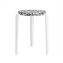 TipToe - LOU Hocker Macchiato, recycled plastic / wolkenweiss