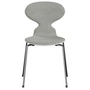 Fritz Hansen - Ant 3101 Stuhl, weiss / grau (Hallingdal 0110 ) / Esche lackiert weiss / verchromt