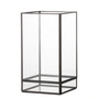 Bloomingville - Filula Windlicht, H 22 cm, schwarz
