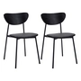 House Doctor - Must Stuhl, schwarz (2er-Set)