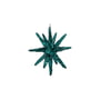 House Doctor - Spike Ornamente, Ø 7,5 cm, grün mit Glitzer