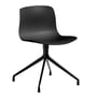 Hay - About A Chair AAC 10, black 2.0 (Kunststoffgleiter)