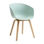 HAY - About A Chair AAC 22, Eiche lackiert / dusty mint 2.0 (Kunststoffgleiter)