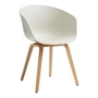 HAY - About A Chair AAC 22, Eiche lackiert / melange cream 2.0 (Kunststoffgleiter)
