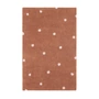 Lorena Canals - Mini Dot Teppich, 100 x 150 cm, chestnut / natur