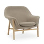 Normann Copenhagen - Drape Lounge Chair, low, Eiche / Main Line Flax 23