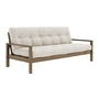 Karup Design - Knob Schlafsofa 130 x 190 cm, Kiefer carobbraun / ivory (510)