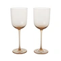 Ferm Living - Host Rotweinglas, blush (2er-Set)