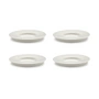 Serax - Dune Untertasse zur Espressotasse by Kelly Wearstler, Ø 11 cm, Alabaster / weiss (4er-Set)