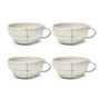 Serax - Zuma Kaffeetasse by Kelly Wearstler, Salt / weiss (4er-Set)