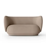 Ferm Living - Rico Sofa, 2-Sitzer, sand (Bouclé)