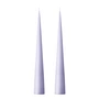 ester & erik - Kegelkerze, 37 cm, No. 12, airy violet / matt (2er-Set)