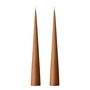 ester & erik - Kegelkerze, 37 cm, No. 23, raw toffee / matt (2er-Set)