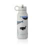 LIEWOOD - Falk Wasserflasche, 350 ml, whales / cloud blue