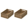 LIEWOOD - Weston Aufbewahrungsbox, 25 x 18 x 9,5 cm, oat (2er-Set)